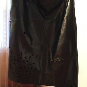 Leather skirt